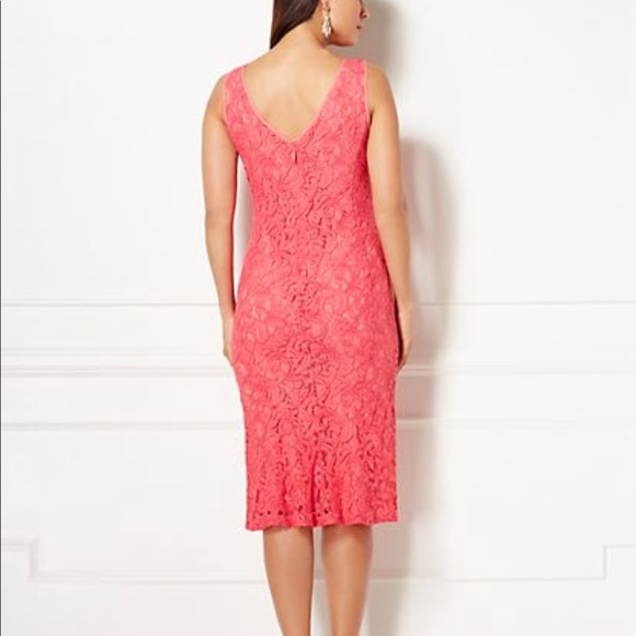 ❗️last 1🍁Cherokee Rose colored sheath lace dress - Picture 6 of 7